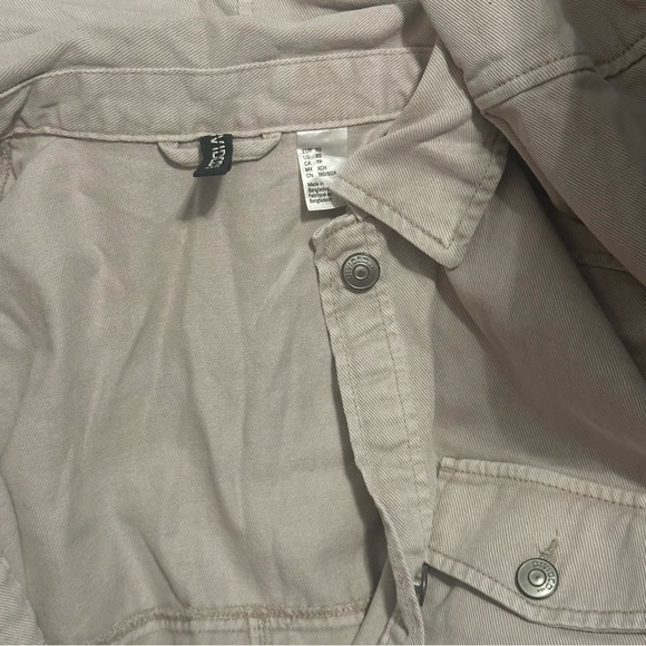 H&M denim oversized shirt jacket coat XS - Picture 5 of 5